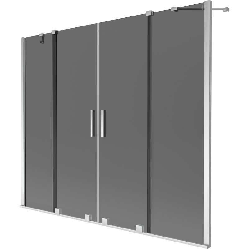 Parawan nawannowy 2-skrzydłowy Mexen Velar grafit 190x150 cm  896-190-000-42-01 1 szt.
