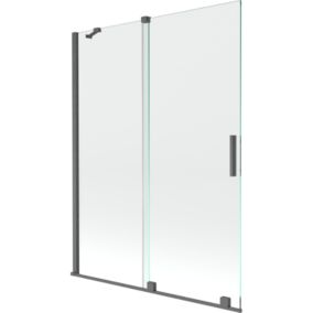 Parawan nawannowy 2-skrzydłowy Mexen Velar gun gray 130x150 cm 1 szt.