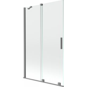 Parawan nawannowy 2-skrzydłowy Mexen Velar gun metal 110x150 cm 1 szt.