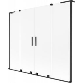 Parawan nawannowy 2-skrzydłowy Mexen Velar L czarny 200x150 cm 1 szt.