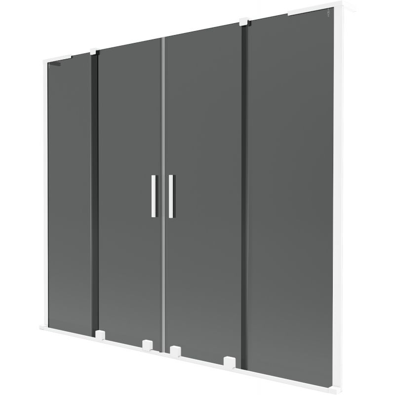 Parawan nawannowy 2-skrzydłowy Mexen Velar L grafit 200x150 cm  896-200-003-42-20 1 szt.