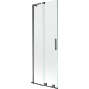 Parawan nawannowy 2-skrzydłowy Mexen Velar L gun metal 75x150 cm 1 szt.