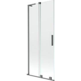 Parawan nawannowy 2-skrzydłowy Mexen Velar L gun metal 80x150 cm 1 szt.