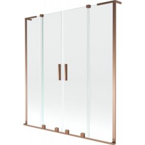 Parawan nawannowy 2-skrzydłowy Mexen Velar L różowe złoto 140x150 cm  896-140-003-02-601 szt.