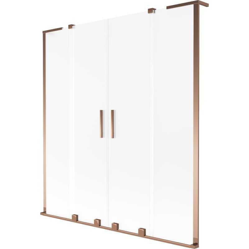 Parawan nawannowy 2-skrzydłowy Mexen Velar L różowe złoto 160x150 cm 1 szt.