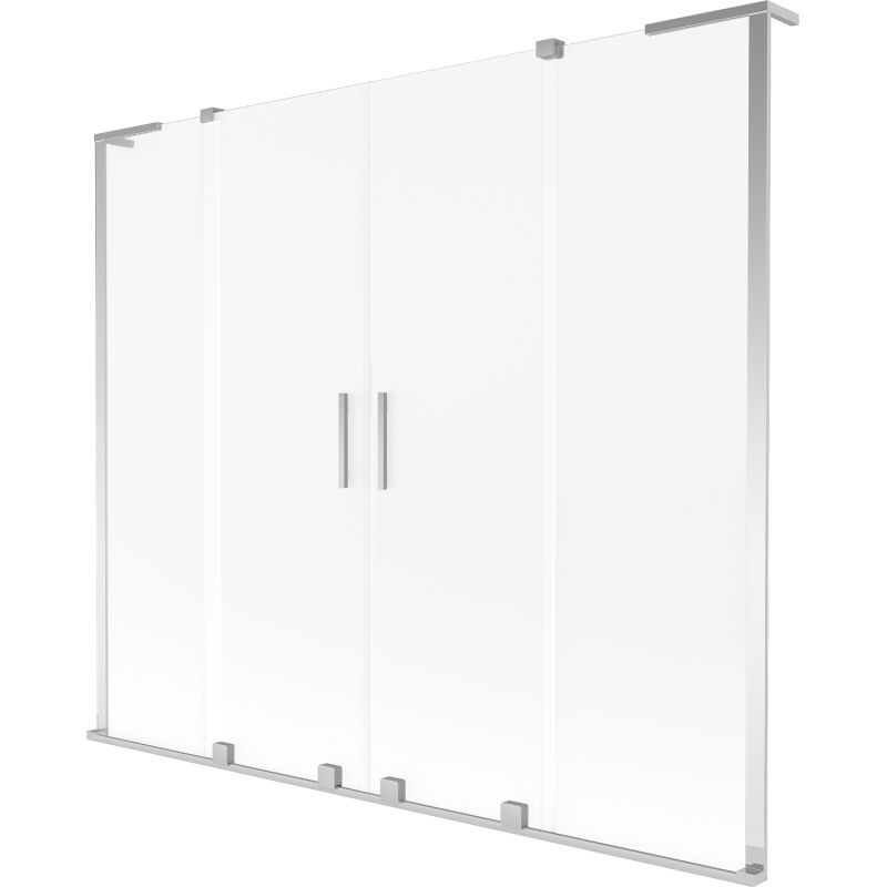 Parawan nawannowy 2-skrzydłowy Mexen Velar L szron 180x150 cm  896-180-003-32-01 1 szt.