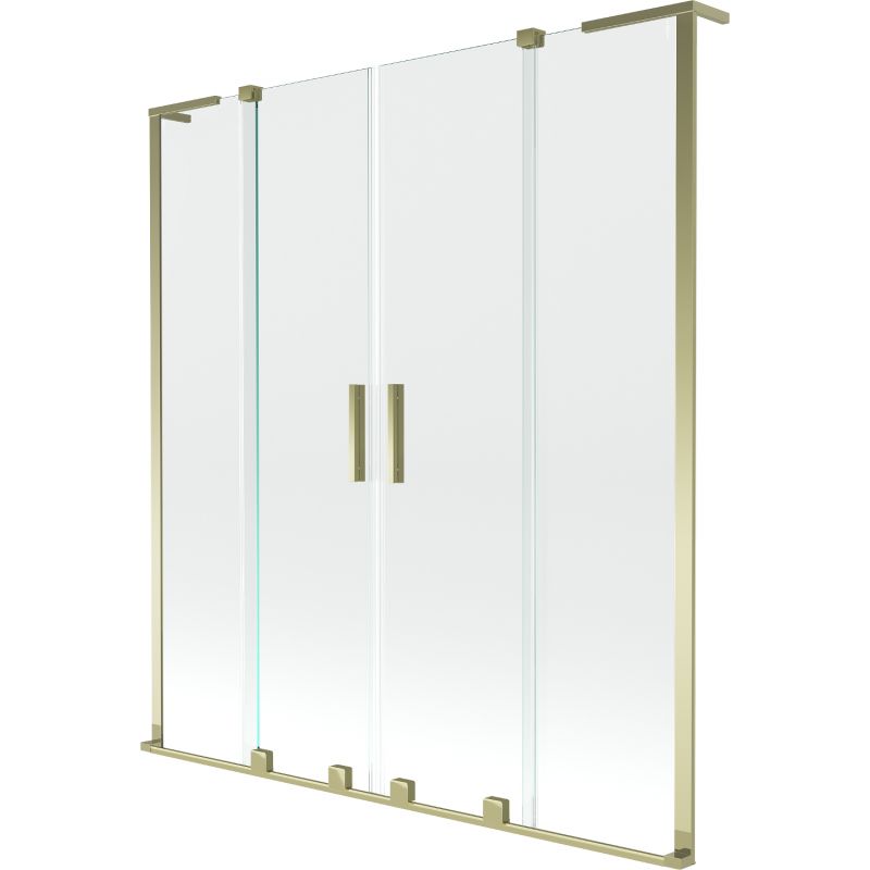 Parawan nawannowy 2-skrzydłowy Mexen Velar L złoty 140x150 cm 1 szt.
