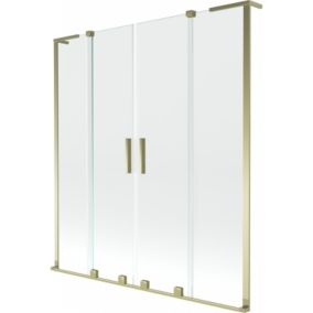 Parawan nawannowy 2-skrzydłowy Mexen Velar L złoty 160x150 cm 1 szt.