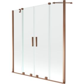 Parawan nawannowy 2-skrzydłowy Mexen Velar różowe złoto 160x150 cm 1 szt.