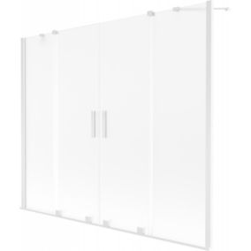 Parawan nawannowy 2-skrzydłowy Mexen Velar szron 180x150 cm 1 szt.