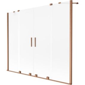 Parawan nawannowy 2-skrzydłowy Mexen Velar szron 200x150 cm 1 szt.