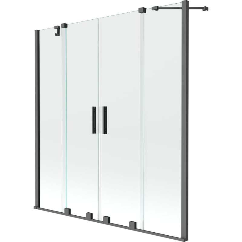 Parawan nawannowy 2-skrzydłowy Mexen Velar transparent 140x150 cm 1 szt.