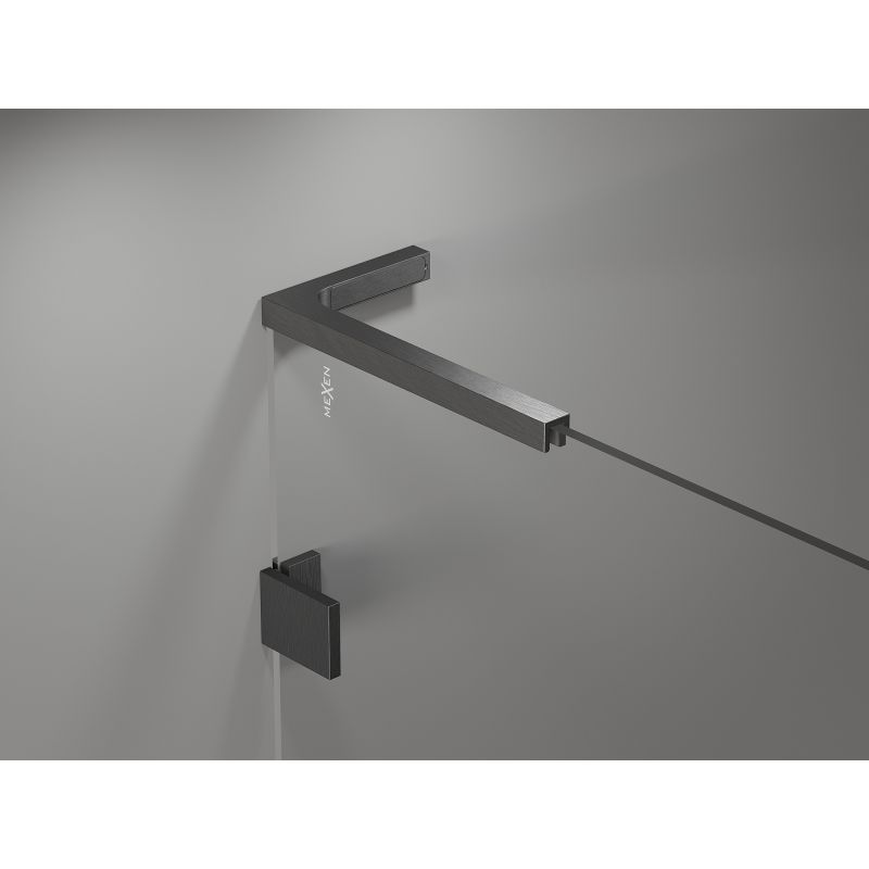 Parawan nawannowy dwuskrzydłowy Mexen Lunar L gun gray 120x150 cm 1 szt