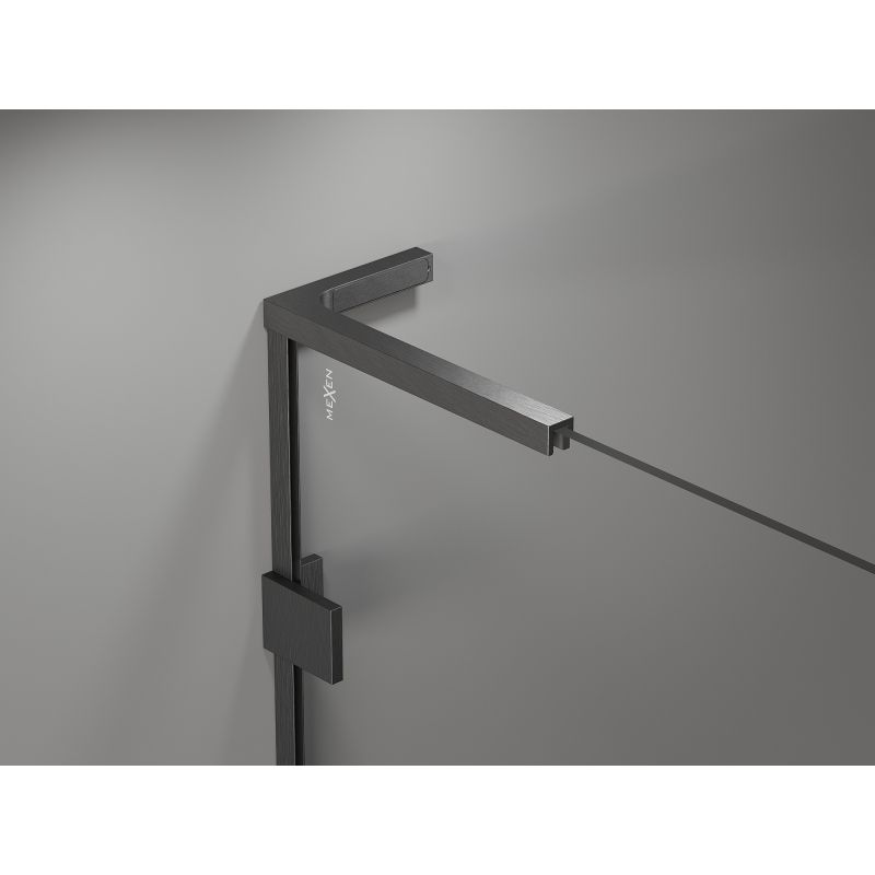 Parawan nawannowy dwuskrzydłowy Mexen Lunar L gun gray 120x150 cm 1 szt
