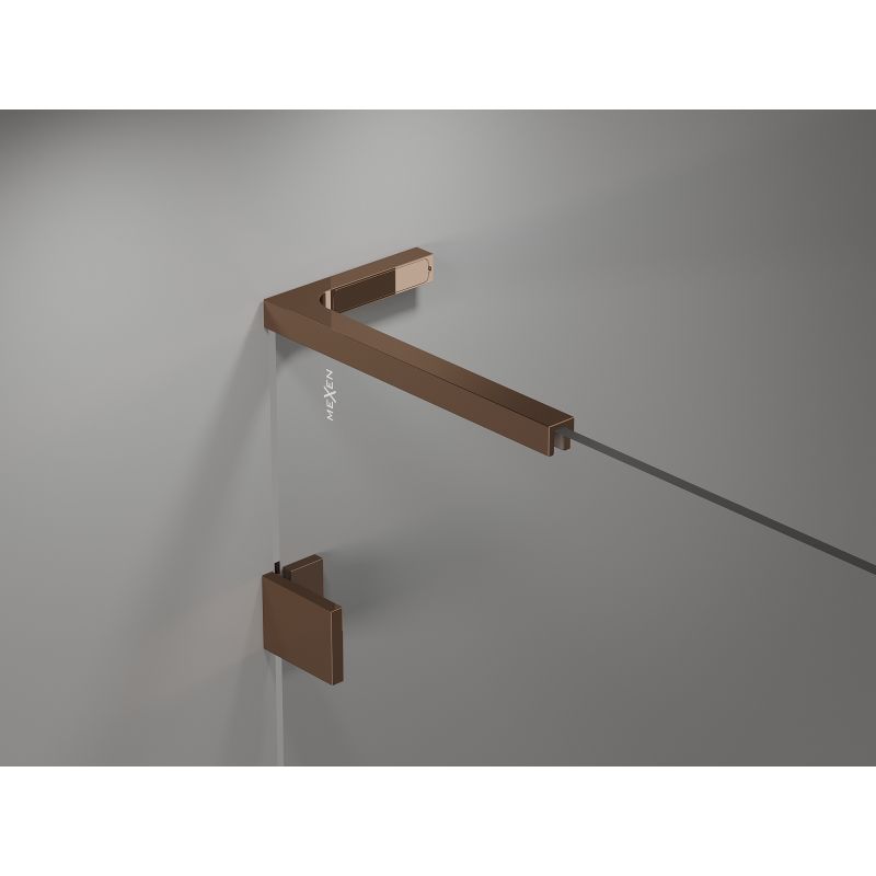 Parawan nawannowy dwuskrzydłowy Mexen Lunar L różowe złoto 100x150 cm 1 szt