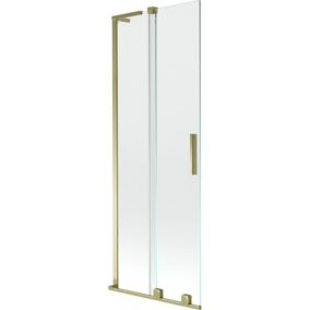 Parawan nawannowy dwuskrzydłowy Mexen Velar L transparent złoty 75x150 cm 1 szt.