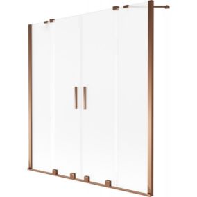 Parawan nawannowy dwuskrzydłowy Mexen Velar różowe złoto 140x150 cm 1 szt.