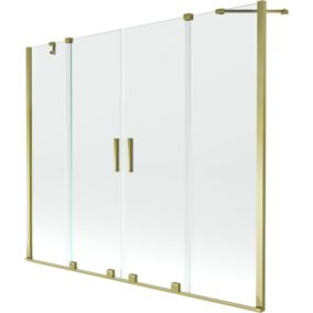 Parawan nawannowy dwuskrzydłowy Mexen Velar złoty 170x150 cm 1 szt.