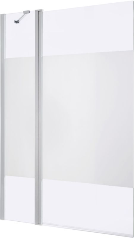 Parawan nawannowy GoodHome Calera 2-częściowy 140 x 105 cm dekor biały