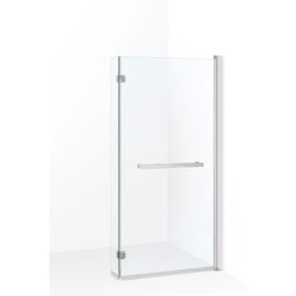 Parawan nawannowy Kerra Cristal 21 ruchomy  80x150 cm profile chrom szkło transparentne 1 szt.
