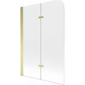 Parawan nawannowy Mexen Felix transparent złoty 80x140 cm 1 szt.