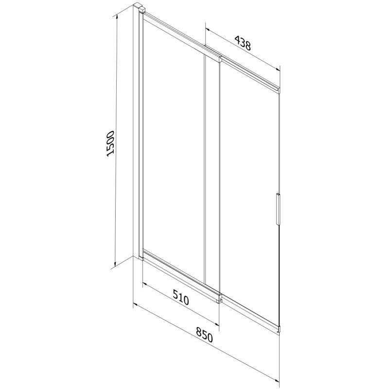 Parawan nawannowy Mexen Fox złoty szron 85x150 cm 1 szt.