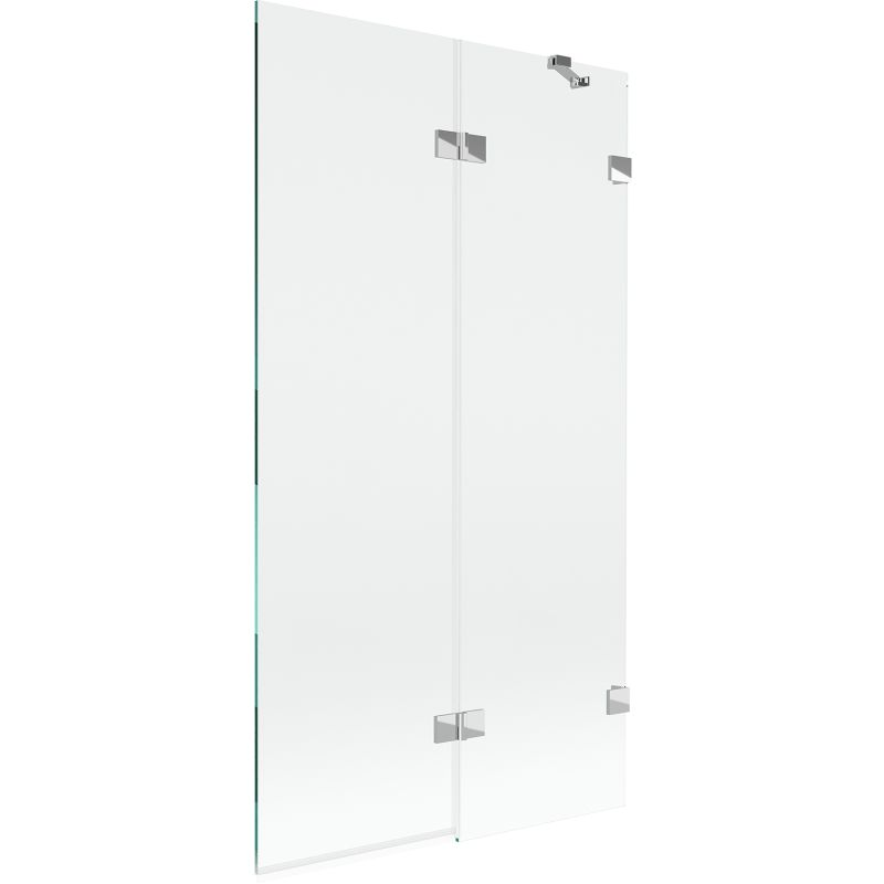 Parawan nawannowy Mexen Lunar chrom transparent 100x150 cm 2-skrzydłowy 1 szt