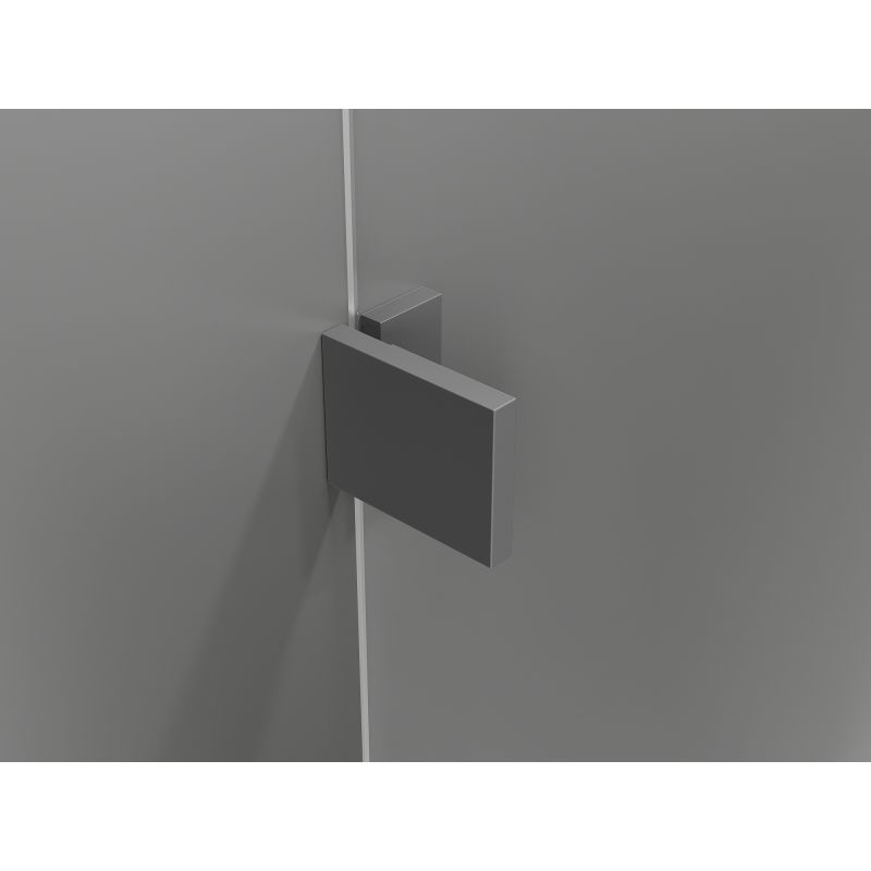 Parawan nawannowy Mexen Lunar L Gun Metal 100x150 cm 1-skrzydłowy 1 szt