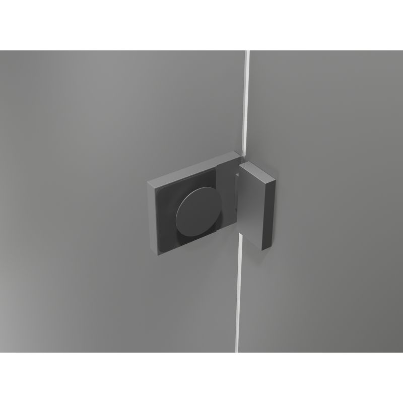Parawan nawannowy Mexen Lunar L Gun Metal 100x150 cm 1-skrzydłowy 1 szt