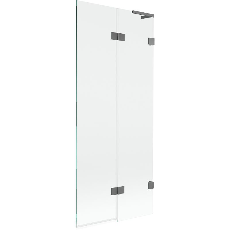 Parawan nawannowy Mexen Lunar L gun metal 80x150 2-skrzydłowy 1 szt