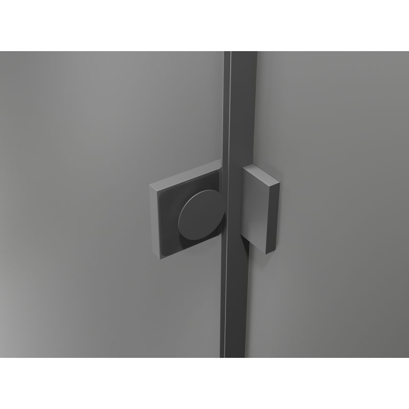 Parawan nawannowy Mexen Lunar L gun metal 90x150 cm 2-skrzydłowy 1 szt