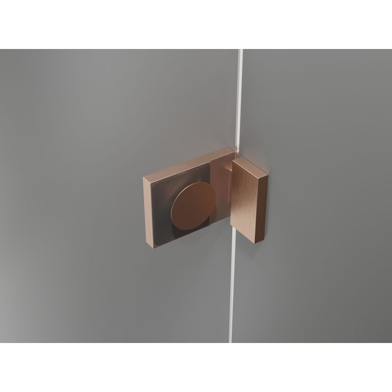 Parawan nawannowy Mexen Lunar L miedź szczotkowana 120x150 cm 2-skrzydłowy 1 szt