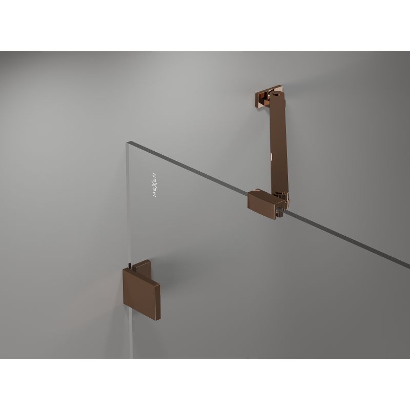 Parawan nawannowy Mexen Lunar różowe złoto 110x150 cm 2-skrzydłowy - 897-110-100-60-00-L 1 szt.