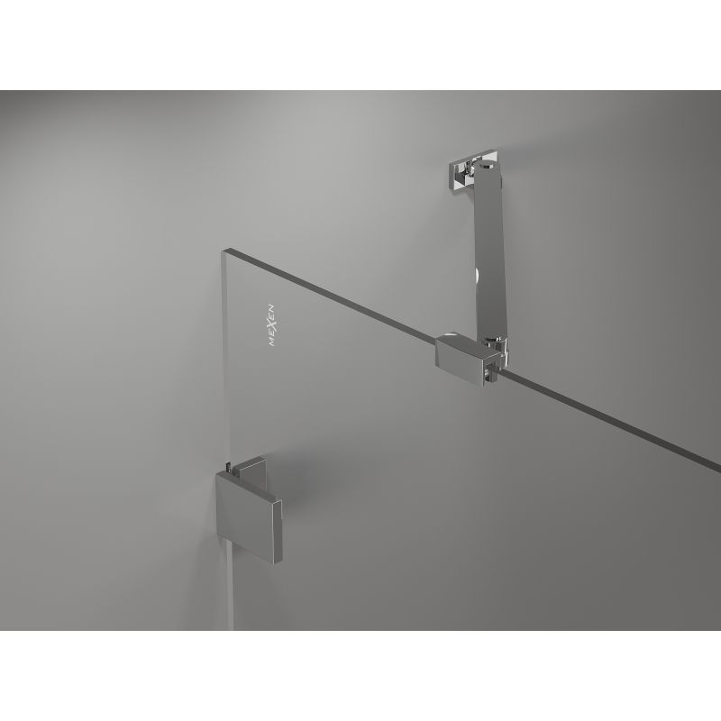 Parawan nawannowy Mexen Lunar transparent 80 x 150 cm 2-skrzydłowy 1 szt