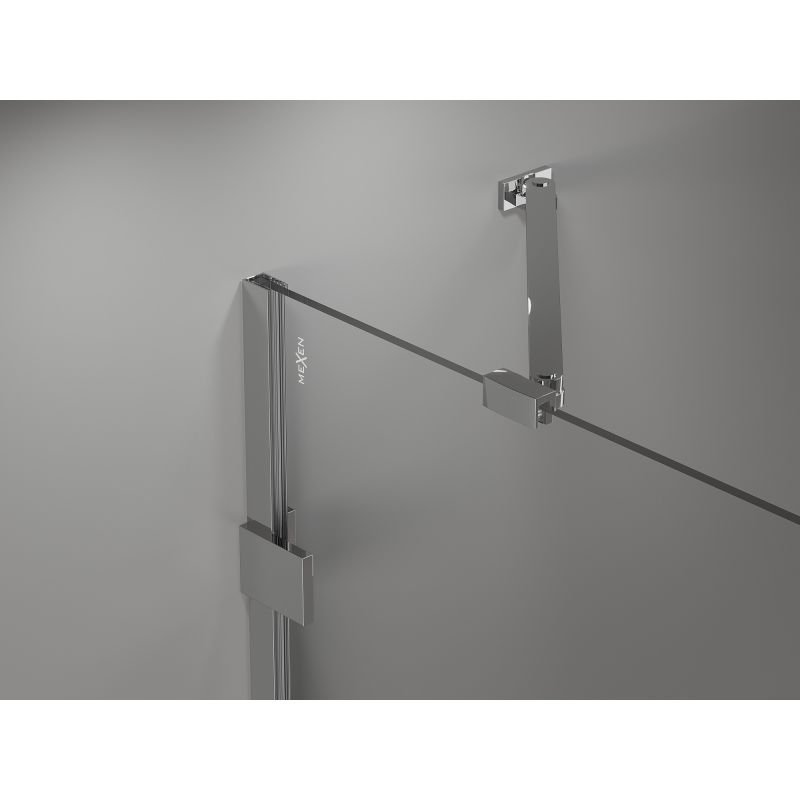 Parawan nawannowy Mexen Lunar transparent 80 x 150 cm 2-skrzydłowy 1 szt