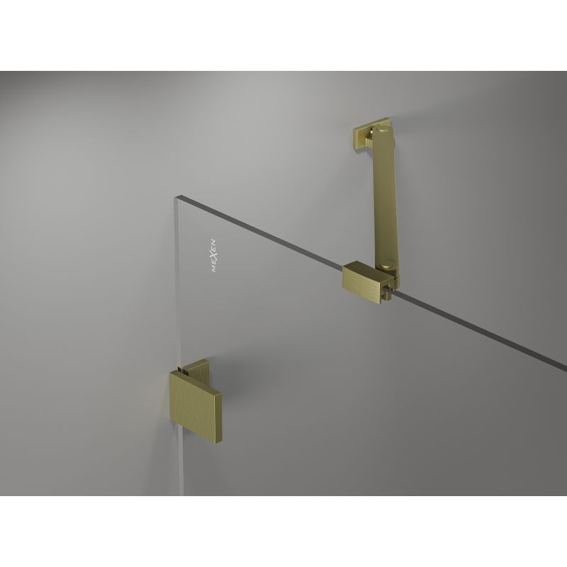 Parawan nawannowy Mexen Lunar złoty szczotkowany 140x150 cm 2-skrzydłowy 1 szt