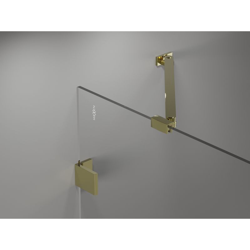 Parawan nawannowy Mexen Lunar złoty transparent 140 x 150 cm 2-skrzydłowy 1 szt