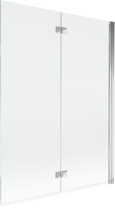 Parawan nawannowy Mexen Mist chrom transparent 130x150 cm 2-skrzydłowy 1 szt