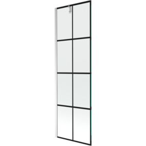 Parawan nawannowy Mexen Next czarny chrom 60x150 cm 1 szt.