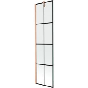 Parawan nawannowy Mexen Next czarny wzór 50 x 150 cm 1 szt.