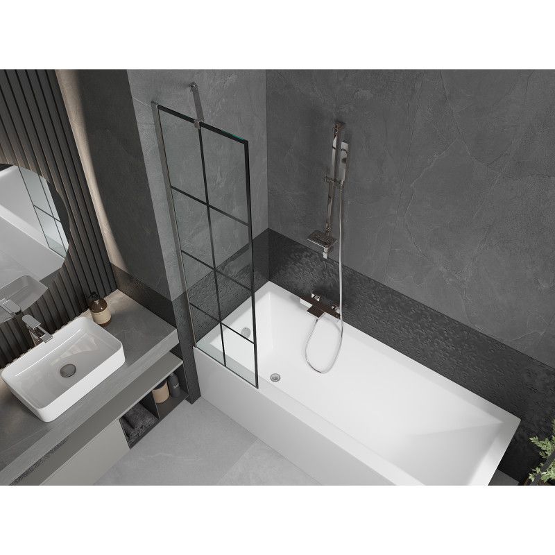 Parawan nawannowy Mexen Next czarny wzór 50x150 cm  895-050-000-00-77-01 1 szt.