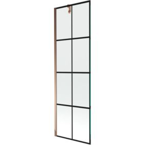 Parawan nawannowy Mexen Next czarny wzór 60 x 150 cm 1 szt.