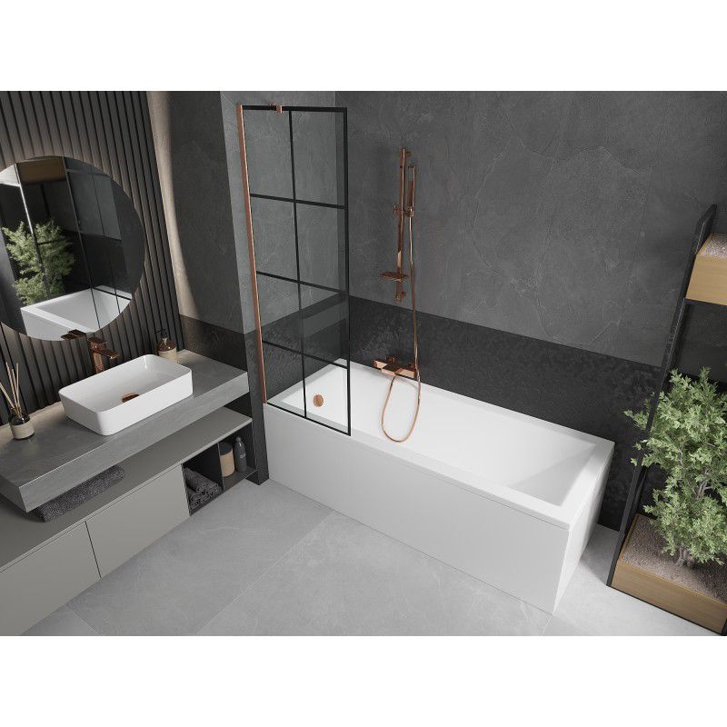Parawan nawannowy Mexen Next czarny wzór 60x150 cm  895-060-000-00-77-65 1 szt.