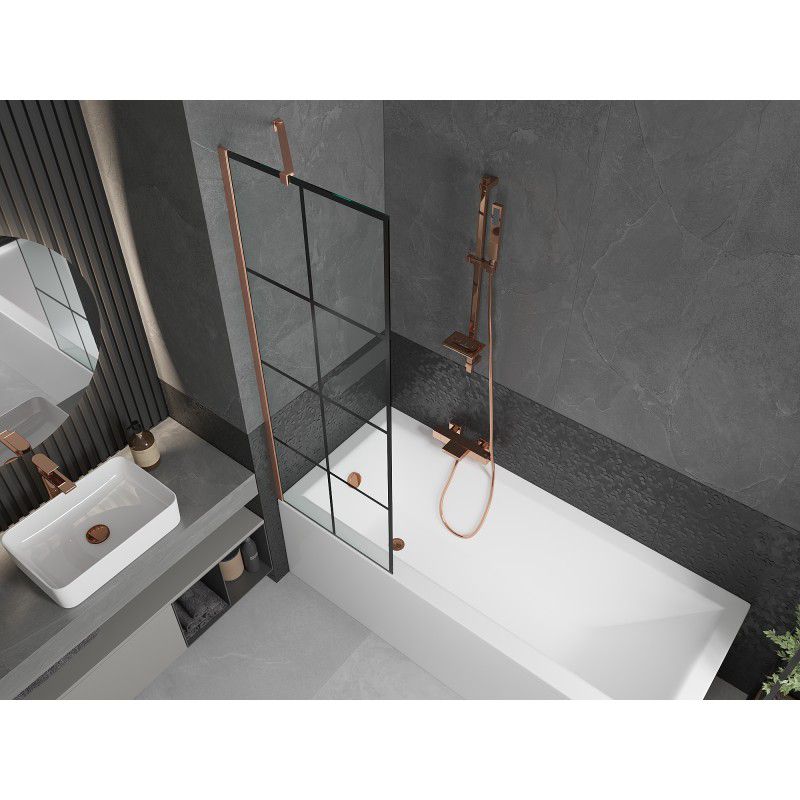 Parawan nawannowy Mexen Next czarny wzór 60x150 cm  895-060-000-00-77-65 1 szt.