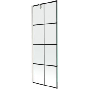 Parawan nawannowy Mexen Next czarny wzór 70x150 cm 1 szt.