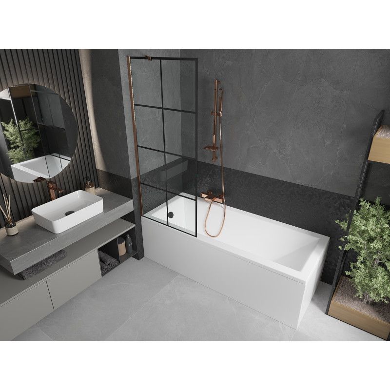 Parawan nawannowy Mexen Next czarny wzór 70x150 cm  895-070-000-00-77-60 1 szt.