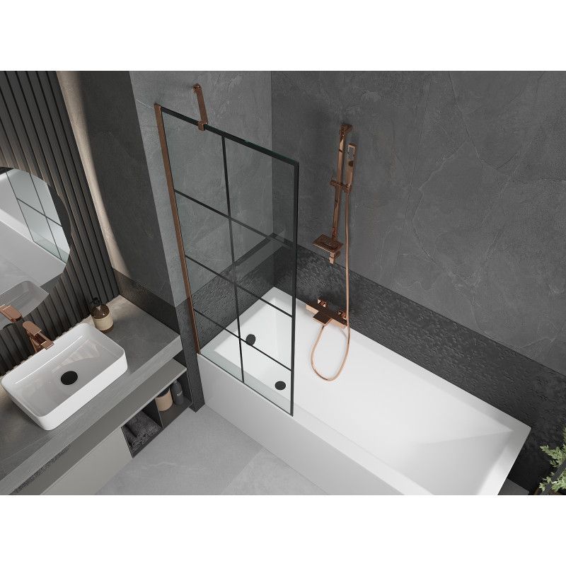 Parawan nawannowy Mexen Next czarny wzór 70x150 cm  895-070-000-00-77-60 1 szt.