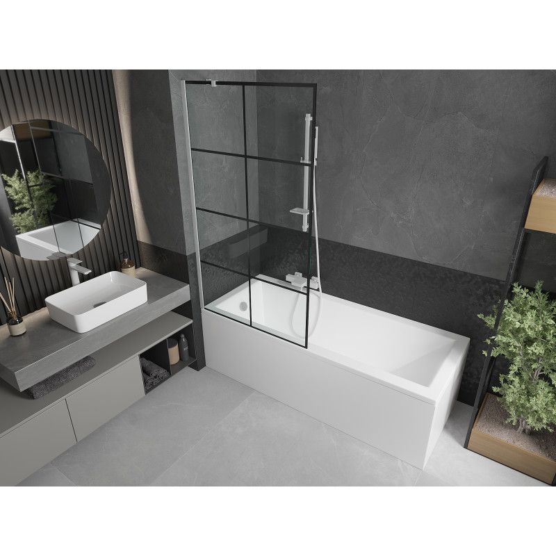 Parawan nawannowy Mexen Next czarny wzór 90x150 1 szt.
