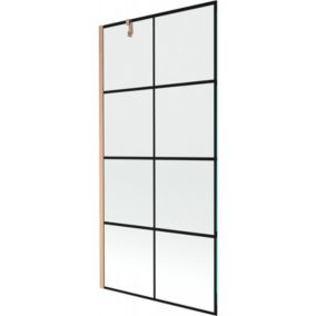 Parawan nawannowy Mexen Next czarny wzór 90x150 cm 1 szt.