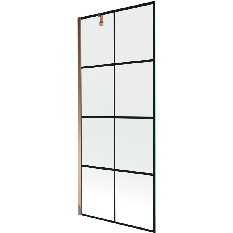 Parawan nawannowy Mexen Next czarny wzór/różowe złoto 80x150 cm 1 szt.